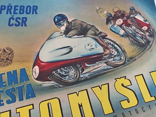 Cena města Litomyšle závod automobilů a motocyklů 1956