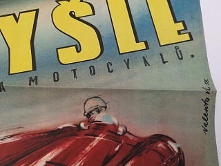 Cena města Litomyšle závod automobilů a motocyklů 1956