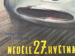 Cena města Litomyšle závod automobilů a motocyklů 1956