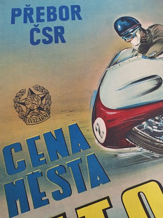 Cena města Litomyšle závod automobilů a motocyklů 1956