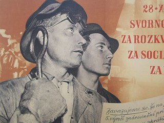 28.X.1950 - Svornou prací za rozkvět vlasti, za socialismus, za mír!