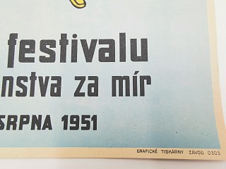 Vpřed k III. festivalu mládeže a studenstva za mír 1951