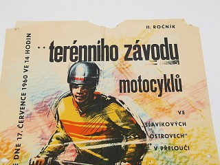 Terénní závody motocyklů 1960 Přelouč - V.Bidlo