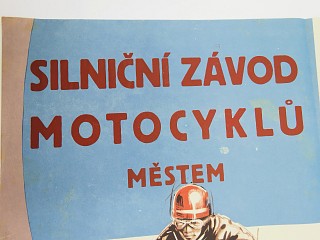 Silniční závod motocyklů městem Holice 1959