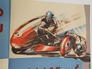 Silniční závod motocyklů městem Holice 1959