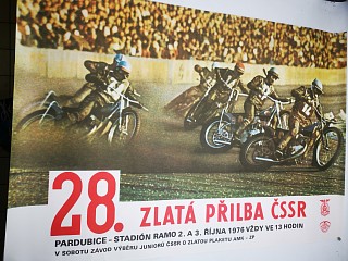 Zlatá přilba 1976  - Jawa - dobový plakát