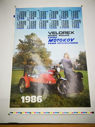 Velorex Motokov 1986 -dobový plakát