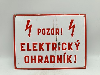 Pozor - Elektrický ohradník